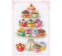 Vervaco, kit point de croix compté, quelqu'un pour un cupcake?, multi-couleurs Multi G