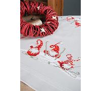 Vervaco Nappe imprimée au Point de Croix, Multicolore, 80 x 80 cm
