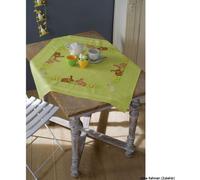 Vervaco Nappe "Lapin/Pâques", dessin de broderie pré-dessiné