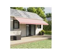 Vervangingsdoek voor luifel gestreept 6x3,5 m rood en wit367723