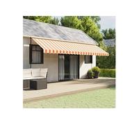 vidaXL Cantonnière Auvent - Largeur 6 m - Jaune Orange