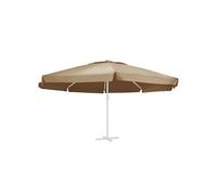 Vervangingsdoek voor parasol 600 cm taupe312549
