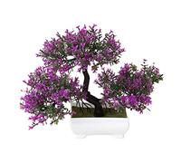 Verve Jelly Bonsaï Artificiel, Plante en Pot de Pin de Simulation, Fausse Plante créative Bonsaï Pot Fleur Fleur Pot Vert Plantes Ornements décor de Bureau à Domicile
