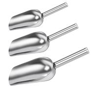 Vesaneae 3 × Pelle Multifonctionnelle en Acier Inoxydable, Pelle Cuisine, Pelle à Nourriture pour Animaux, Pelle à Bonbons, Pelle à Farine, pour Mariage, Cuisine, Buffet - Incassable