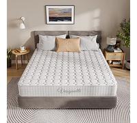 Vesgantti Matelas 120x200cm, 24cm Épaisseur, Matelas à Ressorts ensachés Indépendant, Confort 7 Zones de dureté H3, Soutien Parfait, Respirant, Oeko-tex (Blanc, Tight Top)