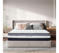 Vesgantti Matelas 120x200cm, 26cm Épaisseur, Matelas à Ressorts Ensachés Indépendant, Multicouches Extra Confort 7 Zones, Ferme Moyenne, Orthopédique, Oeko-Tex (H3, Box-Top Nova Luxe)