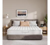 Vesgantti Matelas 140x190cm, 20cm Épaisseur, Matelas à Ressorts ensachés Indépendant, Confort 7 Zones de dureté H3, Soutien Parfait, Respirant, Oeko-tex (Blanc, Tight Top)