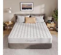 Vesgantti Matelas 140x190cm, 20cm Épaisseur, Matelas à Ressorts ensachés Indépendant, Confort 7 Zones de dureté H3, Soutien Parfait, Respirant, Oeko-tex (Blanc, Tight Top)