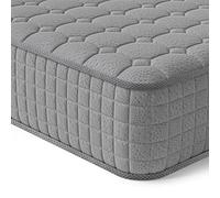 Vesgantti Matelas 90 x 200 cm, 7 Zones, à Ressorts ensachés, 24 cm, Matelas orthopédique à Ressorts ensachés, fermeté Moyenne (H3, Gris, Collant 24 cm)