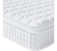 Vesgantti Matelas Hybride 120 x 200 cm - H3-7 Zones - Décompression - Matelas orthopédique à Ressorts ensachés - Certifié Oeko-Tex - Respirant (30 cm Tight Top, Blanc)