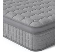 Vesgantti Matelas Hybride 160 x 200 cm - H3-7 Zones - Décompression - Matelas orthopédique à Ressorts ensachés - Certifié Oeko-Tex - Respirant (30 cm Tight Top, Gris)