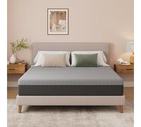 Vesgantti Matelas Mousse 90x200cm, Matelas Mousse à Mémoire de Forme en Gel, 24cm Épaisseur, Fermeté Moyenne, 7 Zones de Confort, Soutien Parfait, Oeko-Tex (Gris)