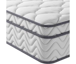 Vesgantti Matelas orthopédique en Mousse à Froid H3 7 Zones 90 x 200 cm à Ressorts ensachés à fermeté Moyenne Certifié Öko-Tex Classique BoxTop