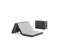 Vesgantti Matelas Pliable 140x190x10 cm avec Sac de Transport, Matelas d'Appoint Adulte en Mousse à Mémoire de Forme Gel, Lit Pliant pour Camping,