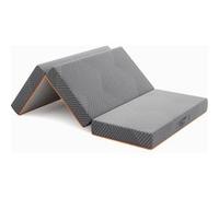 Vesgantti Matelas Pliable 140x190x15cm, Matelas d'Appoint Pliant en Mousse à Mémoire de Forme en Gel, Amovible et Lavable, Idéal pour Voyages, Camping, Lit d'appoint, Oeko-Tex - Gris