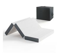 Vesgantti Matelas Pliable 140x190x15cm, Mousse à Mémoire de Forme en Gel avec Sac de Transport, Idéal pour Camping, Lit d'appoint