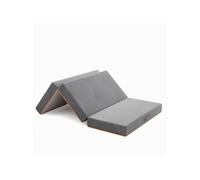 Vesgantti Matelas Pliable 140x200x15cm, Matelas d'Appoint Pliant en Mousse à Mémoire de Forme en Gel, Amovible et Lavable, Idéal pour Voyages, Camping, Lit d'appoint, Oeko-Tex - Gris