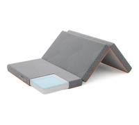 Vesgantti Matelas pliant en mousse à mémoire de forme, matelas de sol pliable avec poignée, pliable en trois parties avec housse lavable en machine pour les voyages, le camping, le lit d'appoint