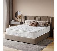Vesgantti Pillowtop Matelas 140x190, Épaisseur 26cm, Superieur Matelas de Lit d'Adulte, Matelas à Ressorts ensachés, 7 Zones de Confort Mousse Mémoire Adaptative