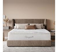 Vesgantti Pillowtop Matelas 90x200, Épaisseur 26cm, Superieur Matelas de Lit d'Adulte, Matelas à Ressorts ensachés, 7 Zones de Confort Mousse Mémoire Adaptative