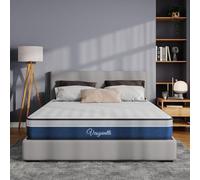 Vesgantti Tight Top Matelas 90x190cm, Épaisseur 22cm, Vague Matelas à Ressorts Ensachés 7 Zones Premium,Mousse A Mémoire Technologie Multi-Densité et Ressorts ensachés, Ergonomique Hypoallergénique