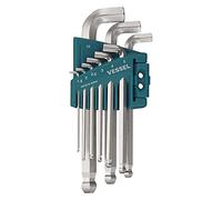 VESSEL Clés Allen à tête boule, tronqué (Mini) 9pcs