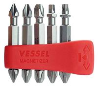 VESSEL EDEPH50K001 Jeu d'embouts Neck Torsion PH1, PH2, PH3, SQ2, T25 50mm Ensemble de 5 pièces
