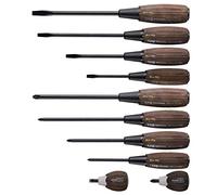 VESSEL Jeu de 10 Tournevis à Frapper 3310PS Wood (Brun) -COMPO