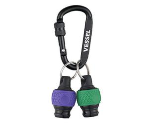 Vessel QB-22K2GV Ball Grip Quick Catcher, lot de 2 porte-embouts (vert/violet)