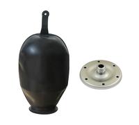 Vessie en caoutchouc bride de rechange pour vase d'expansion chauffage sanitaire pompe à eau cuve sous pression bride surpresseur vessie rechange réservoir kit (Membrane60-80L et bride galvanisée32mm)