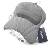 Vest Coussin de baignoire gris L avec ventouses, coussin de bain Gagnant du test comme coussin de bain, coussin de nuque et de cou,Baignoire,Coussin de bain pour baignoire, baignoire et baignoire