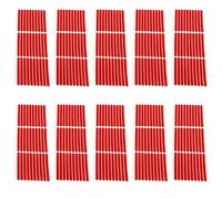 Vestamore 10 pièces ruban de fixation nail art acrylique, adhésif double-face transparent pour ongles, 30 pastilles/feuille, film rouge, sans résidu, stickers faux ongles pleine couvrance DIY