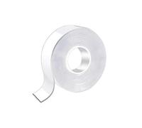 Vestamore Ruban adhésif double face transparent, 3 m x 3 cm x 1 mm, ruban mural amovible, gel acrylique lavable et réutilisable pour photos, cadres et crochets, forte adhérence sans trace