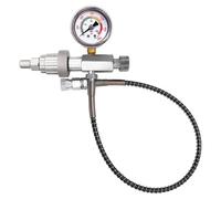 Vestamore Station de remplissage Cga347 en acier inoxydable, adaptateur de charge PCP pour fusil à air comprimé avec connexion rapide, valve de gonflage 4500 psi et manomètre pour réservoirs Scba