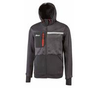 Veste à capuche U-Power Galaxy, couleur:asphalt grey, taille:M