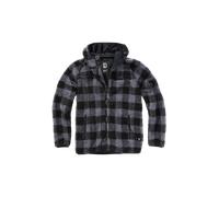 Brandit Teddyfleece Worker Veste, noir/gris, Taille XL
