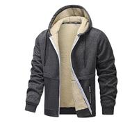 Veste Chaude Homme Travail Manteaux Chauffant Hiver Chaud Coupe-Vent Pull Couple pour Temps Froid Doudoune Grande Taille Respirant Polaire