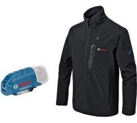 Veste Chauffante Bosch Professional GHJ 12+18V XA, Taille L, 3 Zones de Chauffage, Puissance Réglable