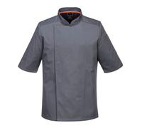 Veste cuisine manches courtes maille respirable Portwest Gris L