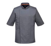 Veste cuisine manches courtes maille respirable Portwest Gris S