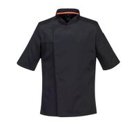 Veste cuisine manches courtes maille respirable Portwest Noir XXL