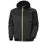 Veste d’hiver doublée Softshell Oxford - noir et jaune - taille L HELLY HANSEN