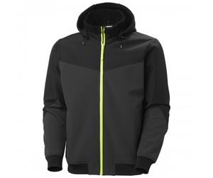 Veste d’hiver doublée Softshell Oxford - noir et jaune - taille S HELLY HANSEN