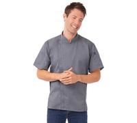 Veste de chef cuisinier pour hommes, coupe slim, couleur bleu marine, taille XXL