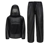 Veste De Costume Anti-mouches, Combinaison Anti-moustiques À Capuche En Maille 2 Pièces | Bouclier De Protection Portable Respirant En Polyester 24x18x3cm, Pour Apiculture, Jardinage, Pêche, Randonnée