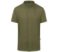 Karlowsky JM 36 | Veste de cuisine à manches courtes Green-Generation régulation de l'humidité - Couleur : Black (approx. Pantone 419C) - Taille : 64