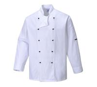 Veste de cuisine - PORTWEST - Somerset - Kingsmill 65/35 190 g - Poche manche - Poignet fente XXXL