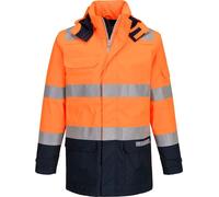 Veste De Pluie Bizflame Hv - Taille Xxxl - Orange/marine - Portwest