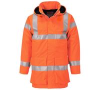 Portwest S774 Veste de pluie hi-vis multi lite Bizflame Orange - Taille M