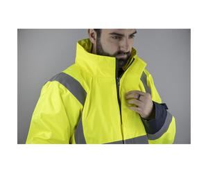 Veste de pluie HV impermeable RADAR JAUNE MARINE - LMA LEBEURRE - 2199 3XL